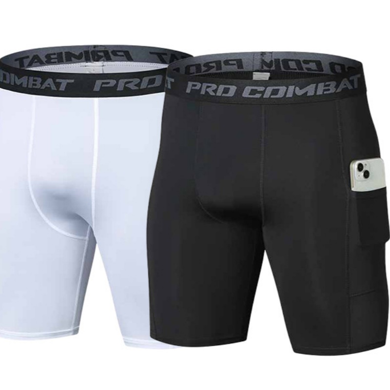 Compression Shorts Athletes - メンズコンプレッションパンツ タイツ クールドライ レギンス スポーツベースレイヤー ランニングタイツ