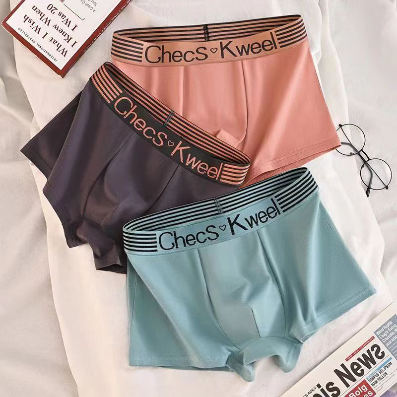 Multi Pack Underwear - 3 個メンズボクサーパンツ綿の下着固体パンツセクシーなパンティー男性 Breathbale ランジェリープラスサイズ L-6XL 卸売ロット