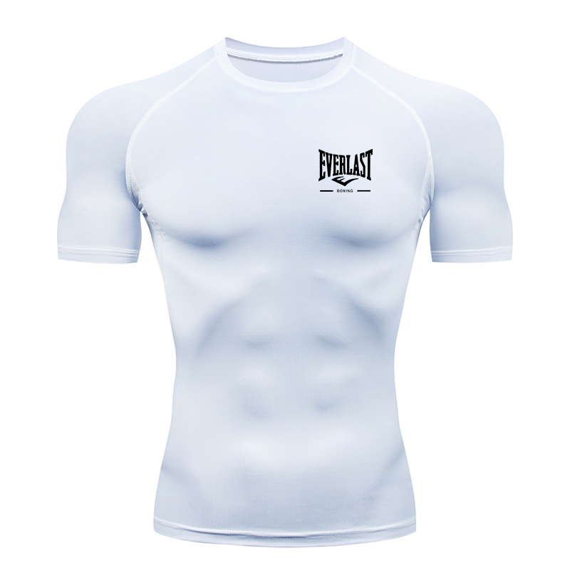 T Shirt Tight Fit - 2026年新作メンズランニングタイトTシャツ半袖ジムスポーツウェアフィットネスシャツ