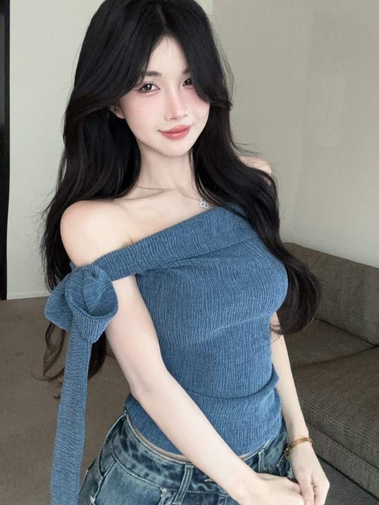スパイシーガール ワンショルダー タイウエスト 半袖 レディ - T Shirt Tight Fit のレビューと価格