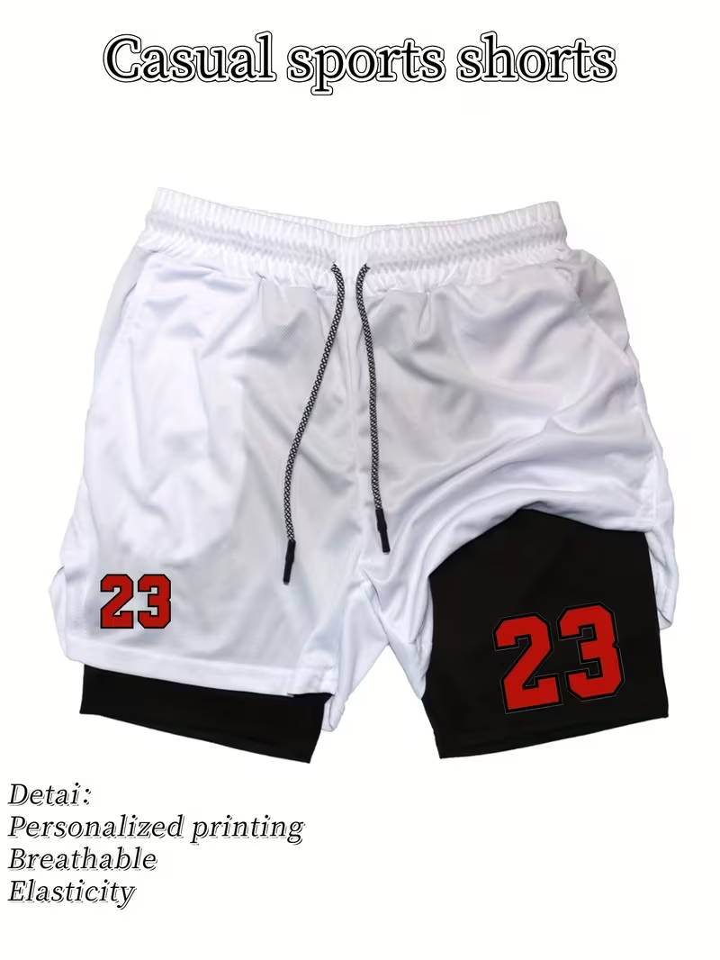 2026年新作 メンズ速乾二重構造アスレチックショーツ 通気 - Compression Shorts Athletes のレビューと価格