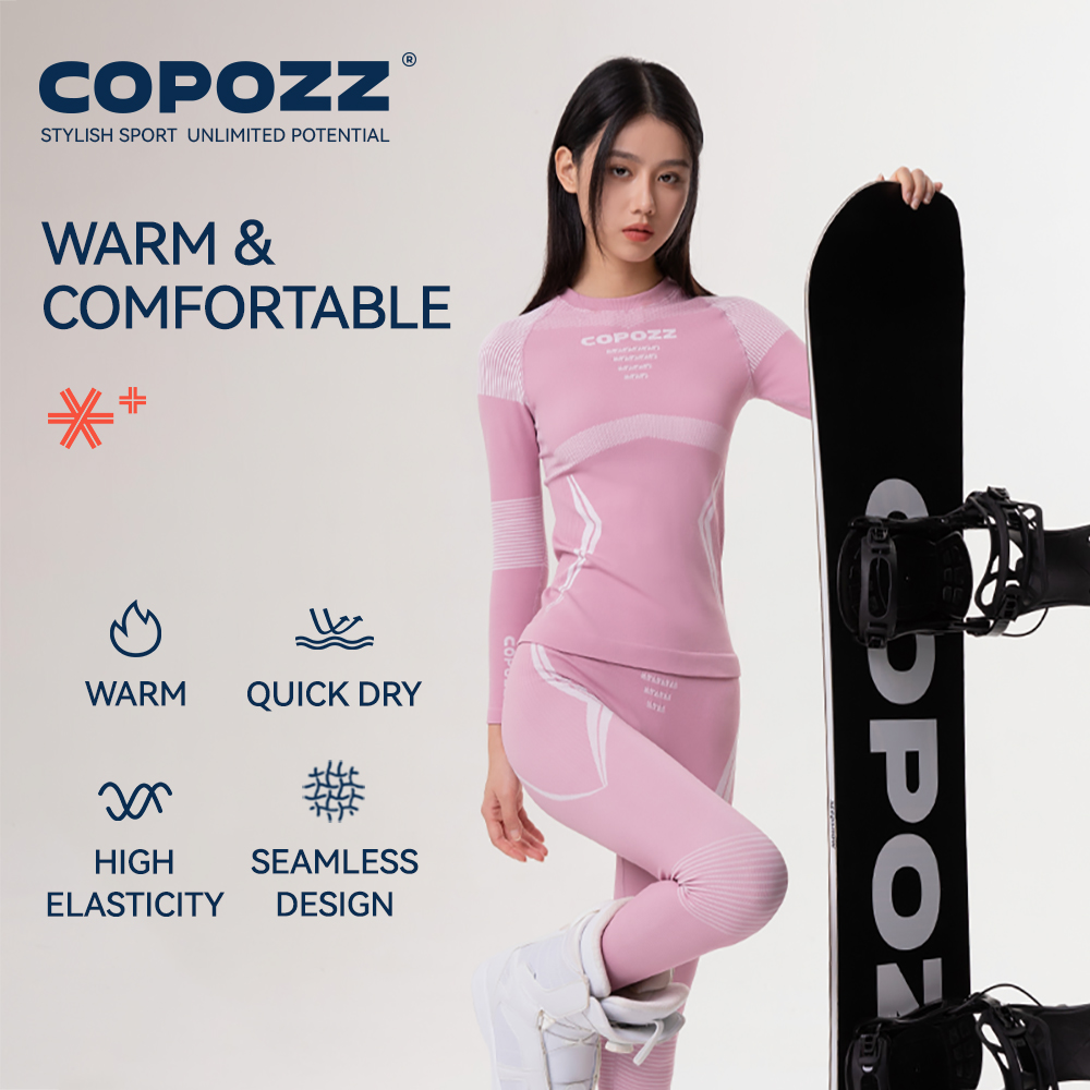 COPOZZ 冬スキーサーマル下着セット男性女性吸汗通気性速 - Quick Dry Underwear のレビューと価格
