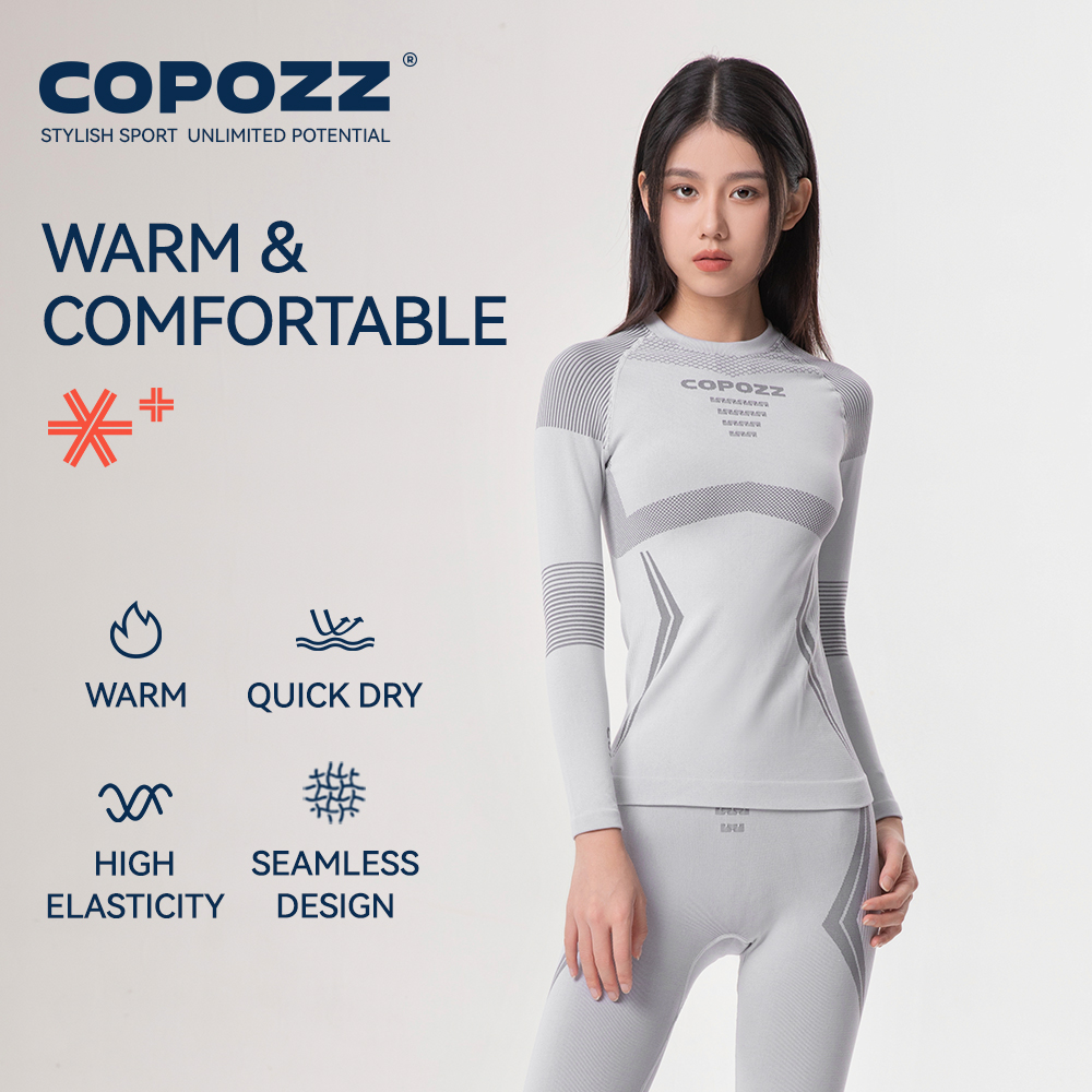 COPOZZ 冬スキーサーマル下着セット男性女性吸汗通気性速 - Quick Dry Underwear のレビューと価格