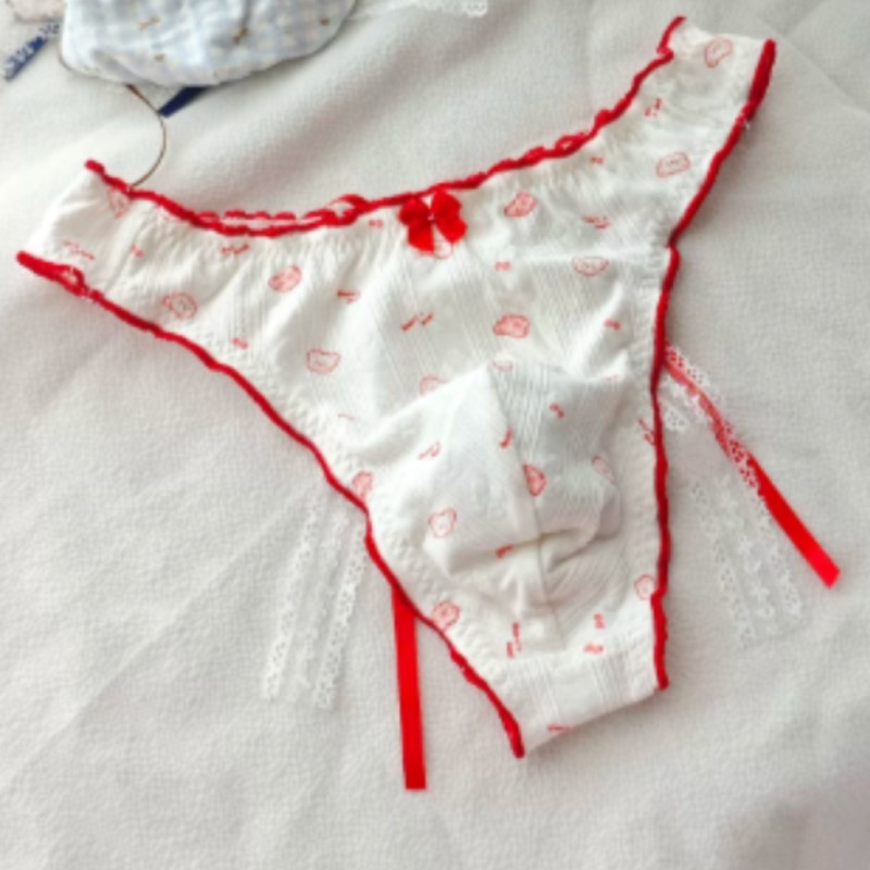 日本の新しい甘い花柄のボウタイクロスドレッシング下着、男性用 - Boxer Brief Pack Cotton のレビューと価格