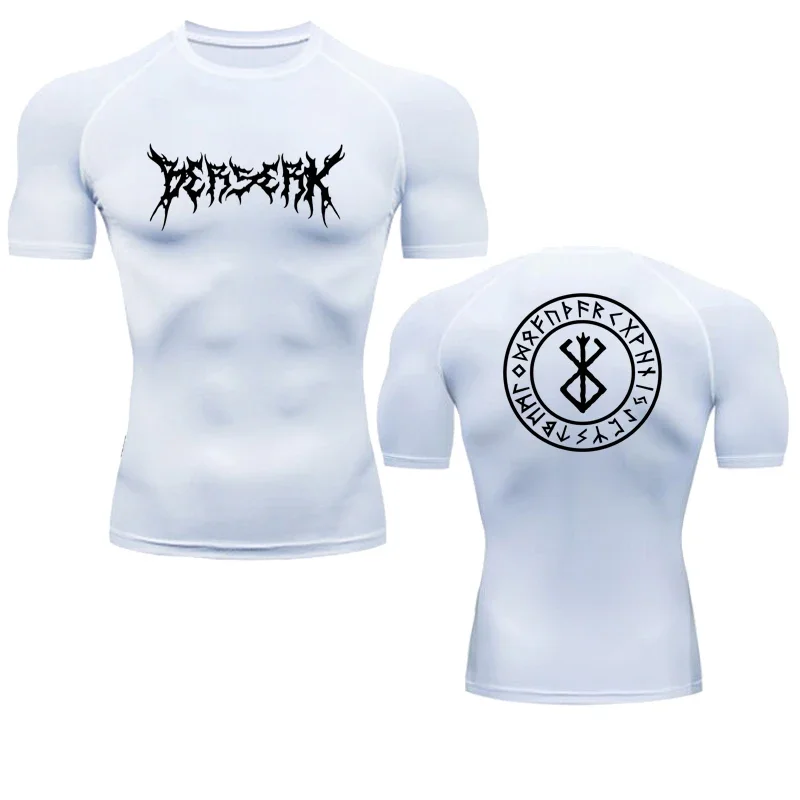 アニメベルセルク圧縮 Tシャツ男性フィットネスタイトな長袖ス - T Shirt Tight Fit のレビューと価格