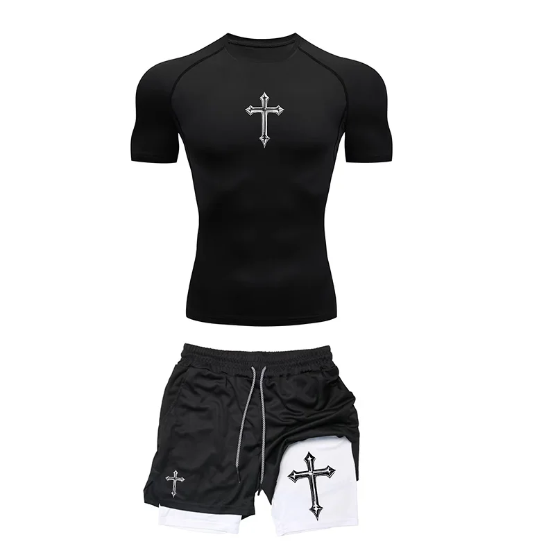 トレンド感のある通気性の良いタイトフィットスポーツウェアメン - T Shirt Tight Fit のレビューと価格