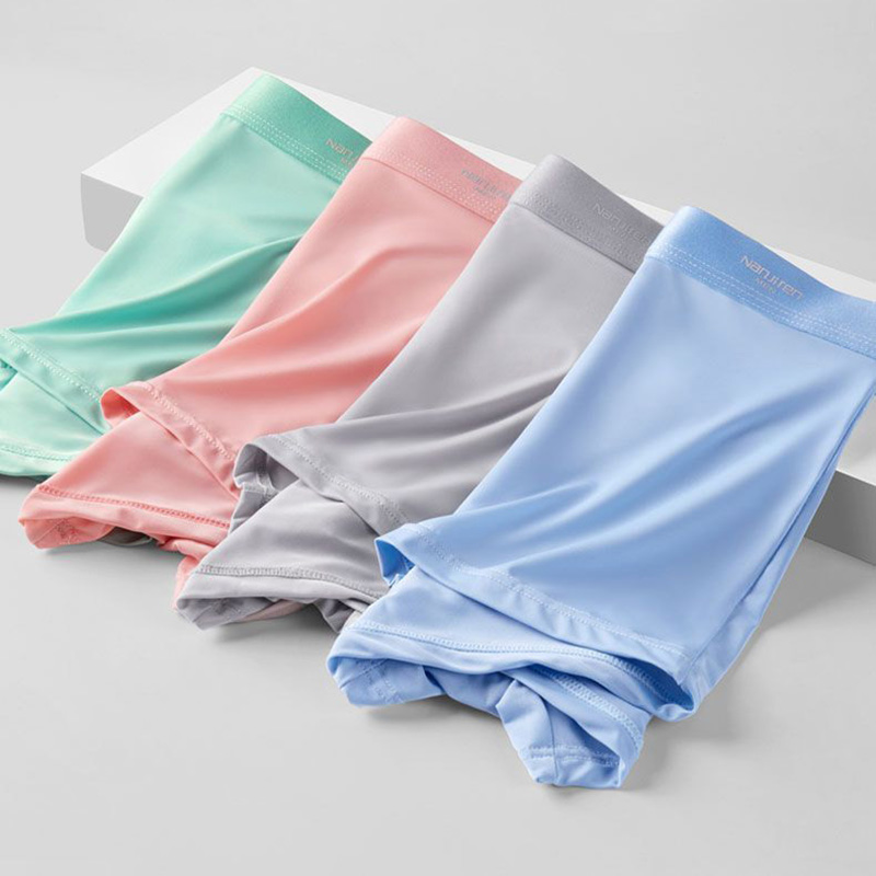 4 個男性の下着アイスシルクメッシュボクサーパンツセクシーな - Multi Pack Underwear のレビューと価格
