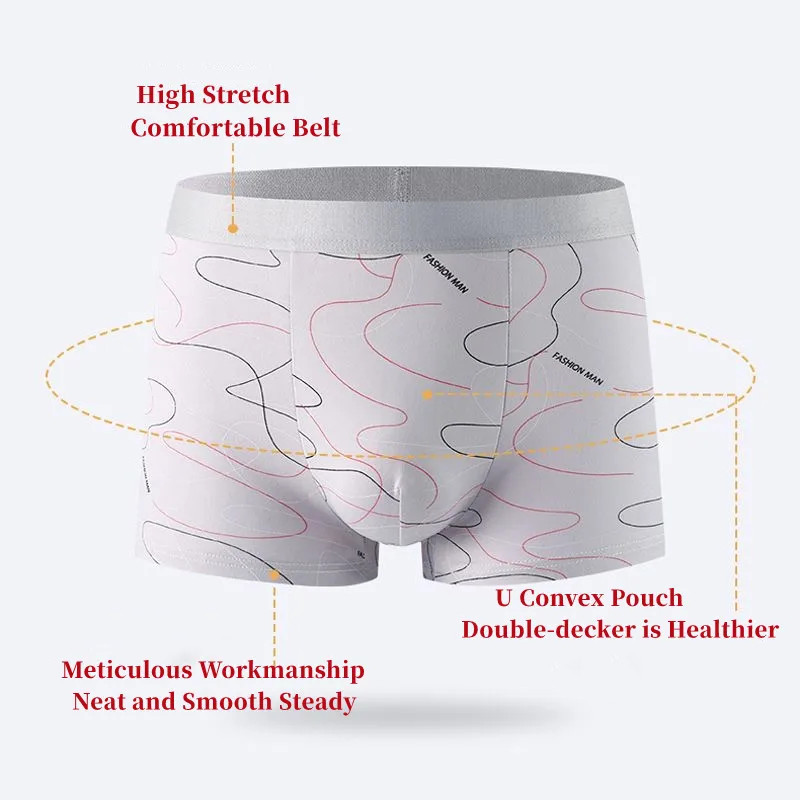 8 ピース/ロット男性のセクシーな下着ボクサーパンツミルクシ - Multi Pack Underwear のレビューと価格