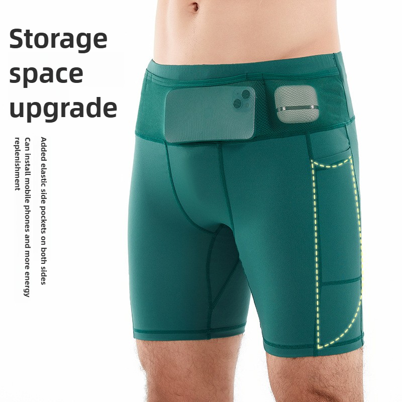 コンプレッション ランニング ショーツ クォーター丈 速乾性 - Compression Shorts Athletes のレビューと価格