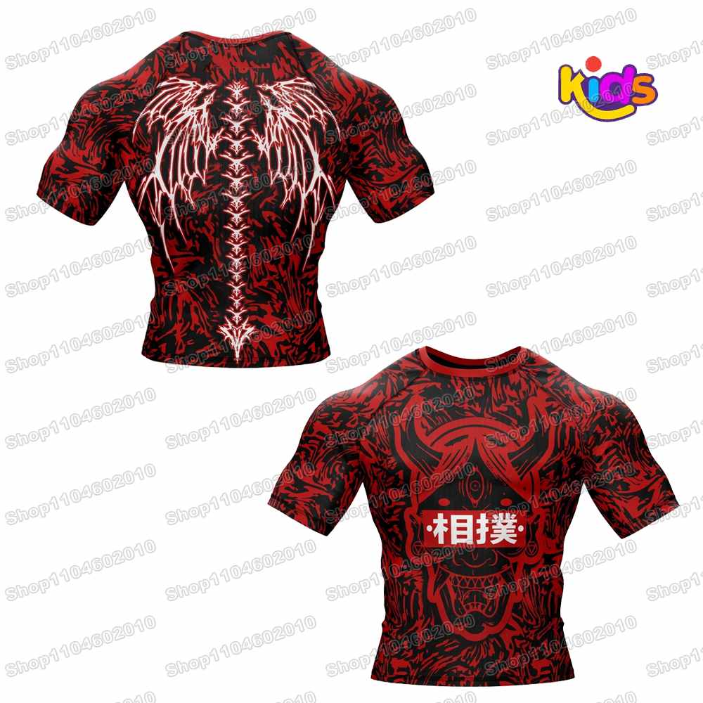 5th 春キッズサーフ服 BJJ MMA ボーイズラッシュガ - T Shirt Tight Fit のレビューと価格