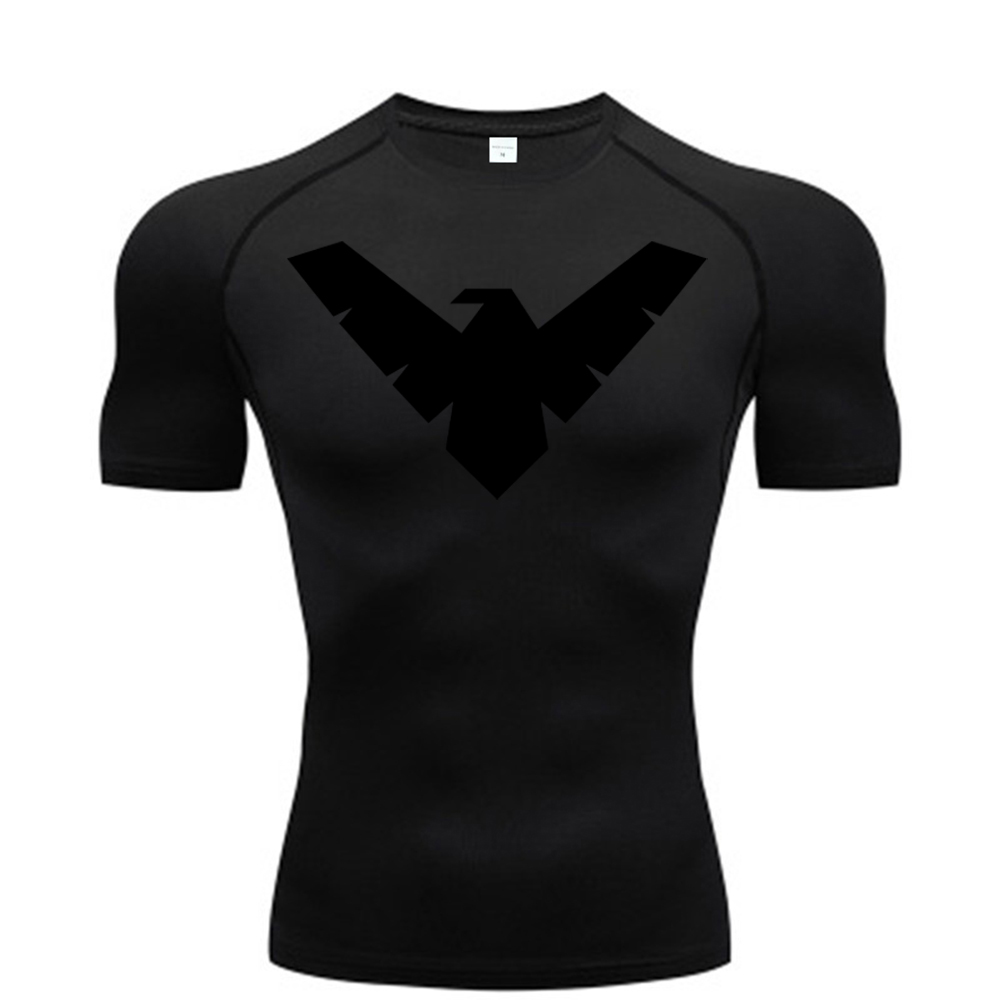 夏半袖タイトフィットシャツメンズスポーツトップランニング T - T Shirt Tight Fit のレビューと価格