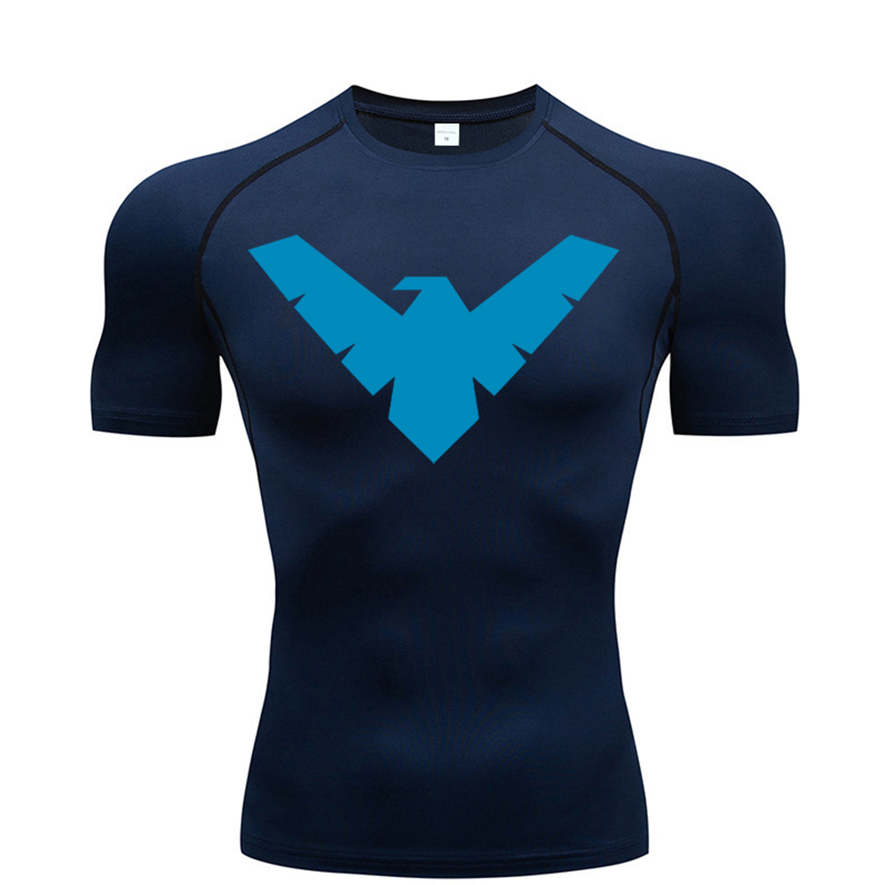 夏半袖タイトフィットシャツメンズスポーツトップランニング T - T Shirt Tight Fit のレビューと価格